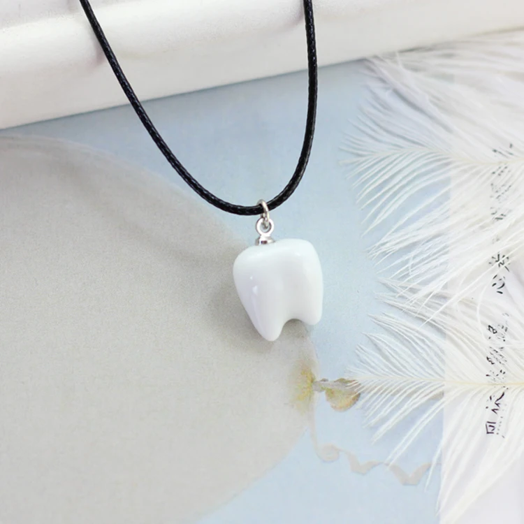 female clavicle ceramic necklace chain contracted pendant accessories temperament brief paragraph  #1025