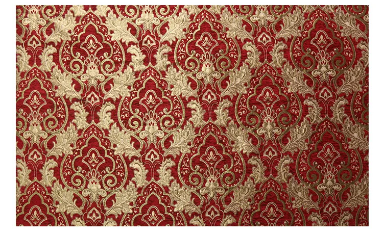 European style jacquard furniture fabric for cushion sofa chair quilting sewing patchwork delicate tissue upholstery 145cm width