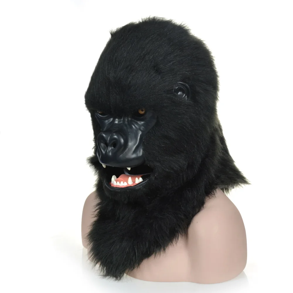 2022 HUITAI PLUSH  HANDMADE NIGHT ENTERTAINMENT VENUE  MOUTH MOVING  MASKS  GORILLA ANIMAL -MASKS  FILM AND TELEVISION PROPS