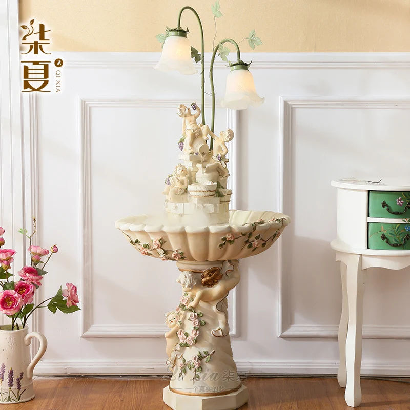 Seven summer wedding gift practical large floor water fountain Home Furnishing decor decoration high-grade wedding gift.