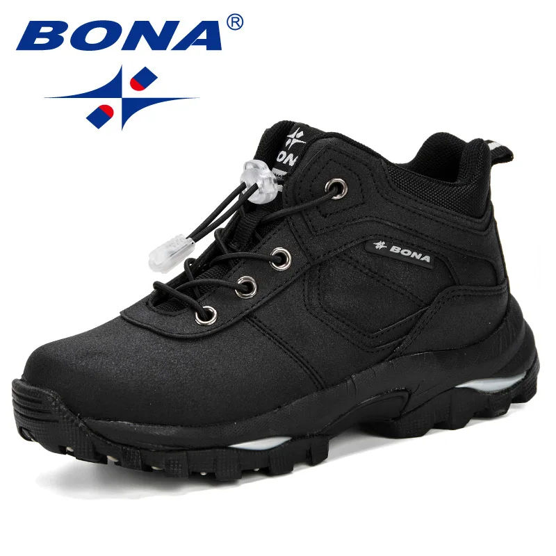 BONA-Baskets en cuir synthétique pour garçons et filles, chaussures de sport confortables et décontractées pour enfants