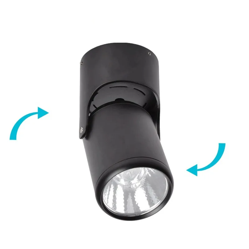 10W 20W COB Led Spotlights 360 degree Rotation Surface Mounted Spot Ceiling Down Light Cool/Natual White/Warm White AC85-265V
