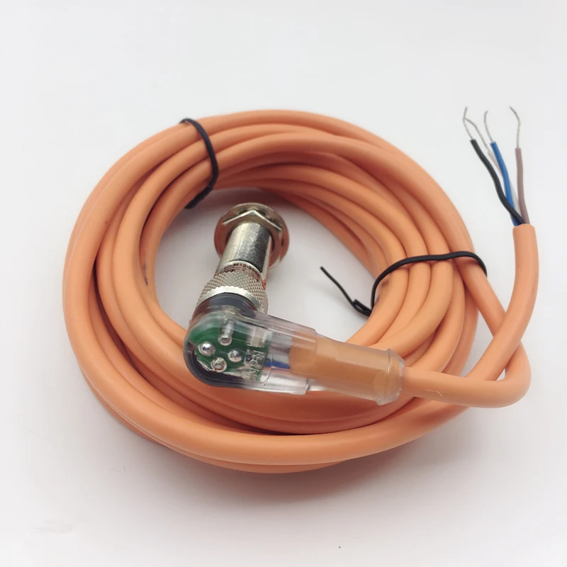 M12 NPN NO NC normally open and normally close connect type proximity switch inductive sensor DC 3/4 wires non-flush type 4mm