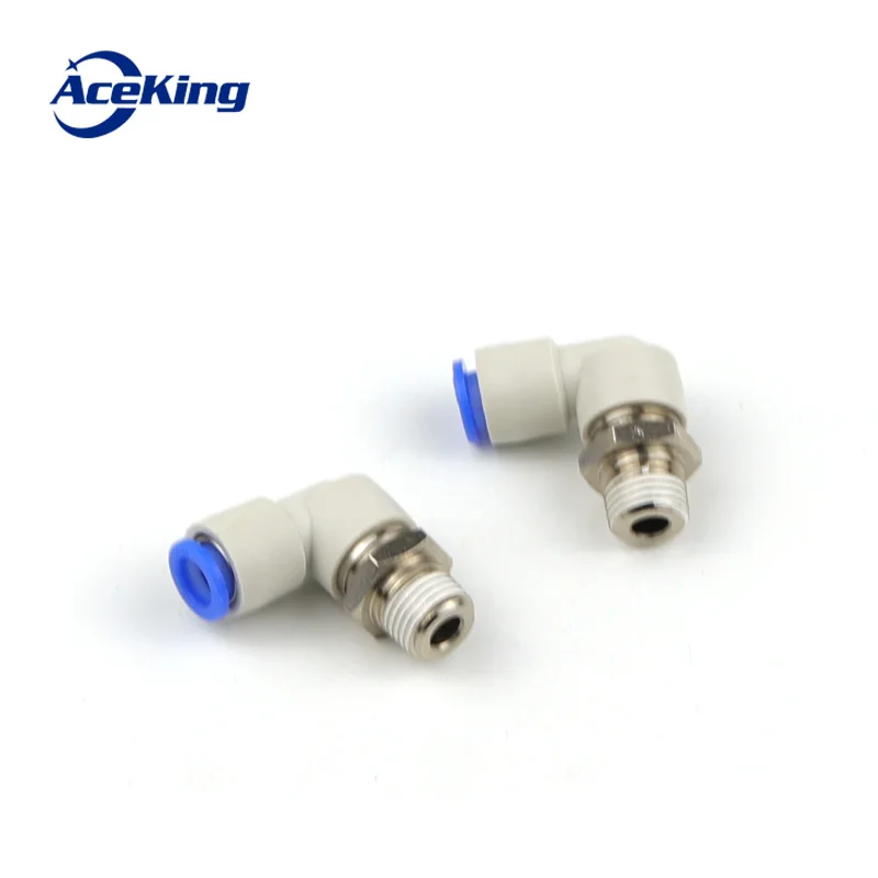 AceKing right Angle 360 degree high speed rotary joint pneumatic convenient quick plug ksl6/8 04 06 08 10 12-m5 01S 02S 03S 04S