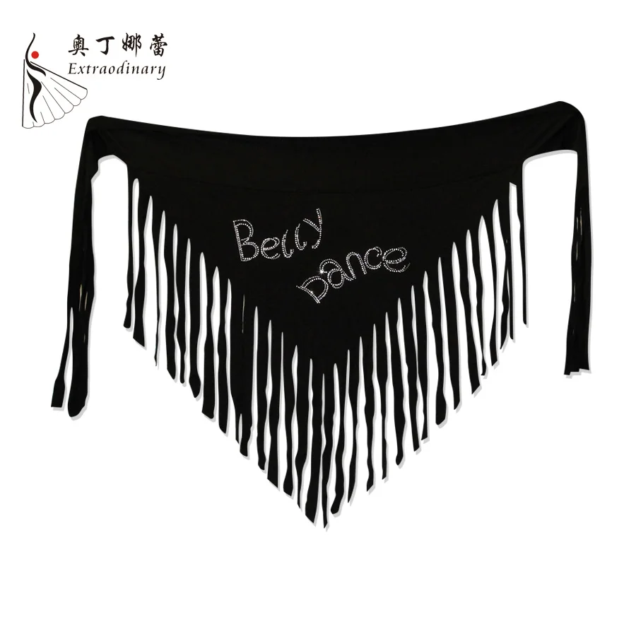 Women Belly dance Fringe Rhinestone Hip scarf Bellydancing Modal Belts