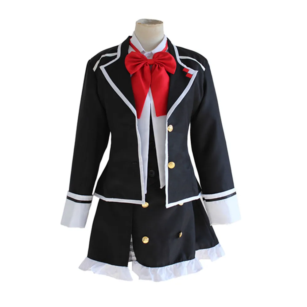 Komori Yui Cosplay Anime DIABOLIK, conjunto completo de uniformes escolares para amantes, Halloween, Carnaval, mujer