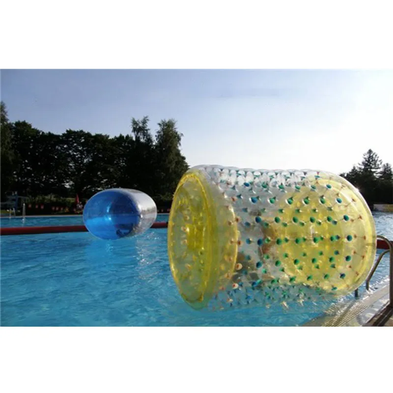 PVC made amusement park inflatable air model water roller ball free blower