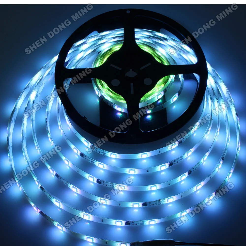 100M RGB Full Color 10mm led pixels digital Addressable LED String DC 12V WS2811 LED Pixel Strip Low power consumption with CE