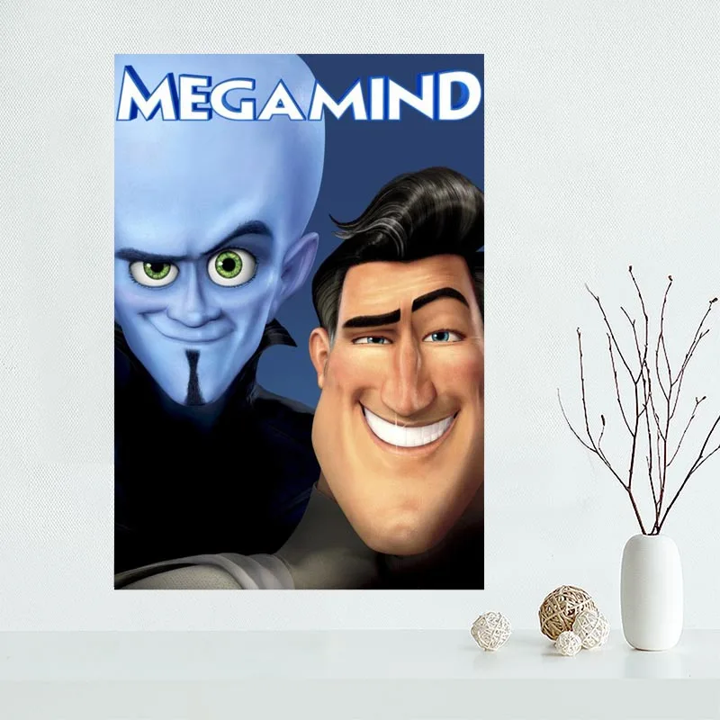 Custom megamind canvas poster Home Decoration Wall Art New arrival cloth Silk Fabric wall poster print