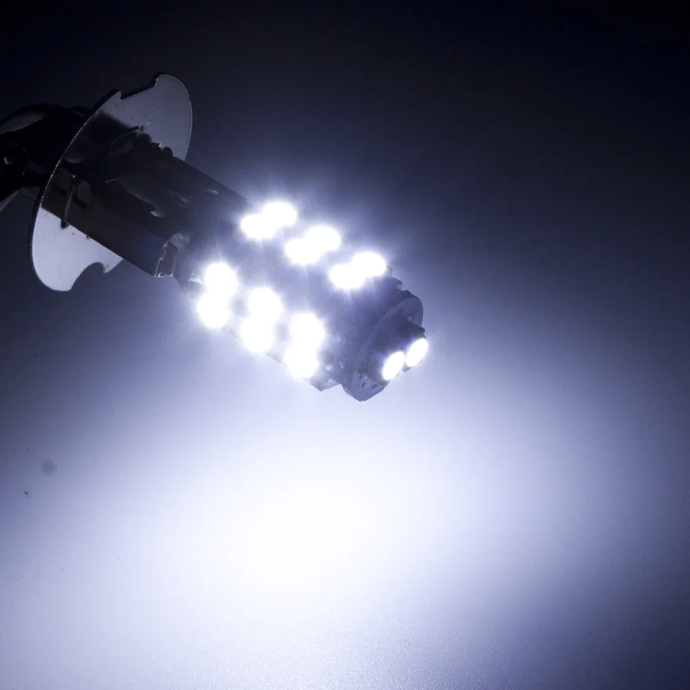 2PCS Car Light H3 LED High Power LED Fog Light Day Running Light 26SMD 3528 Super Bright LED Auto Bulb DC 12V