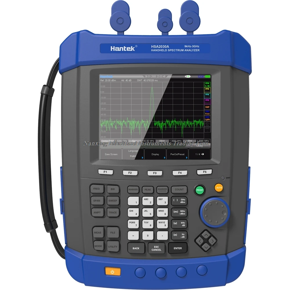 HSA2030A Handheld Digital spectrum analyzer Portable Field Strength Meter 9kHZ 3.2GHZ AC Coupled USB interface WIFI/LAN Optional