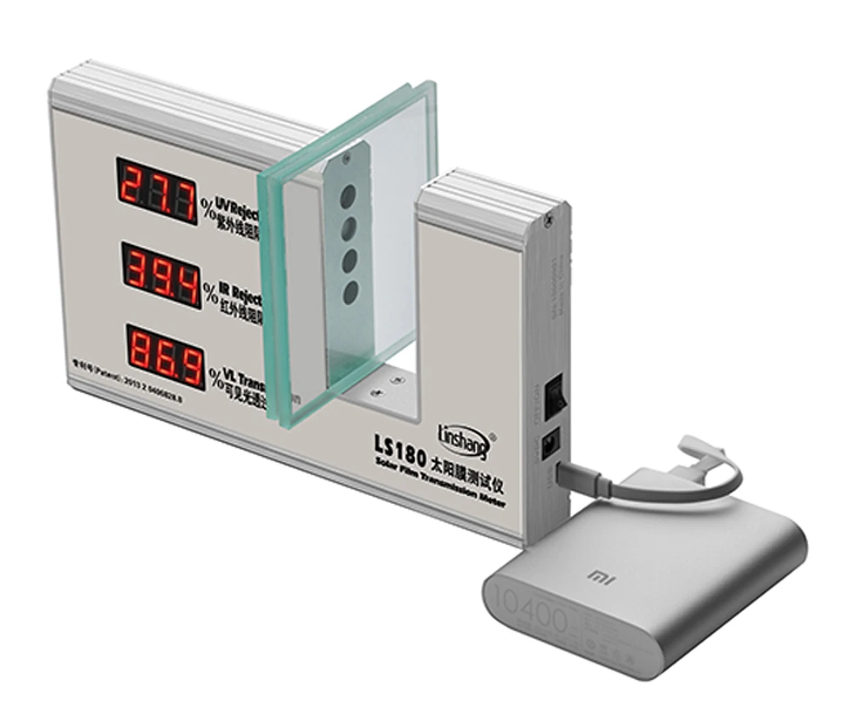 Venster Film Transmission Meter Window Tint Meter voor film glas met zichtbaar licht doorlaatbaarheid IR UV blokkeren LS180