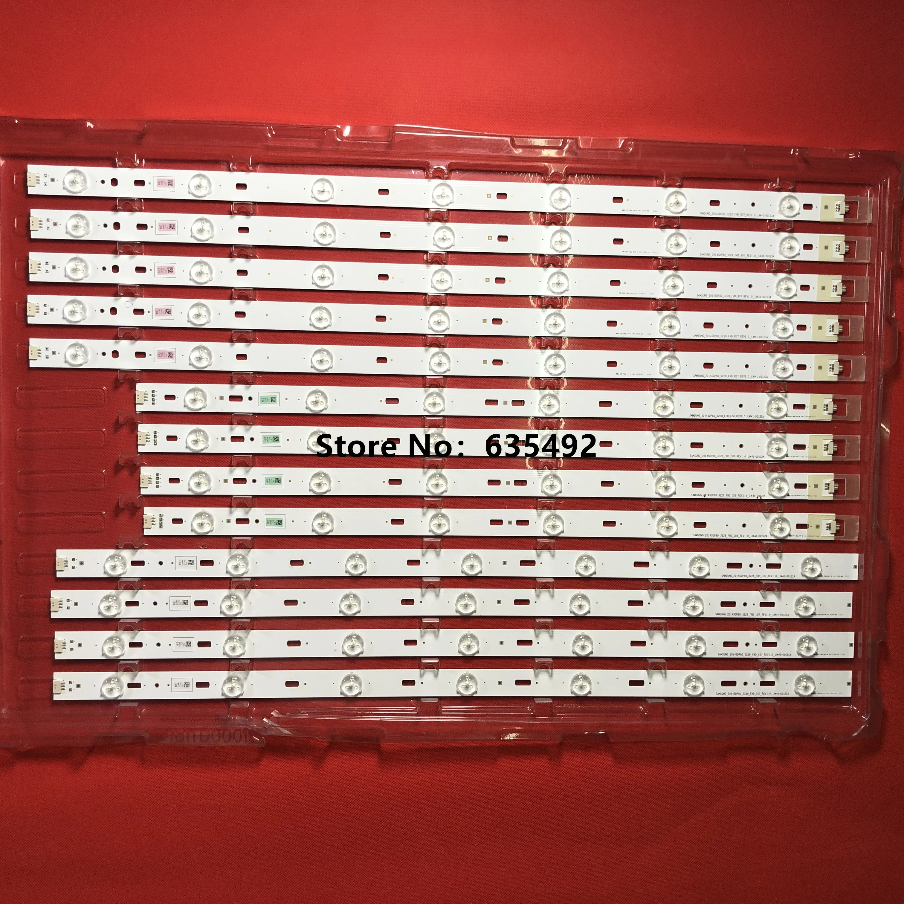 1ชุด = 30PCS แถบไฟ LED สำหรับ LC-80UE30U LC80LE661U 2014SDP80_3228_FHD_L07/C06/R07 LM41-00121A,LM41-0122A,LM41-00123A