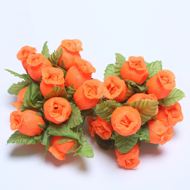 36/72/PCs Mini Künstliche Blumen Seide Rose Blumenstrauß Für Hochzeit Party Dekoration DIY Kranz Sammelalbum Zubehör – Detail 17