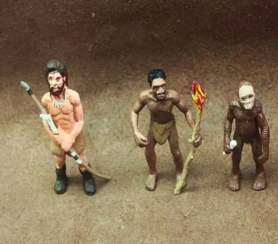 

pvc figure model Primitive savage 3pcs/set