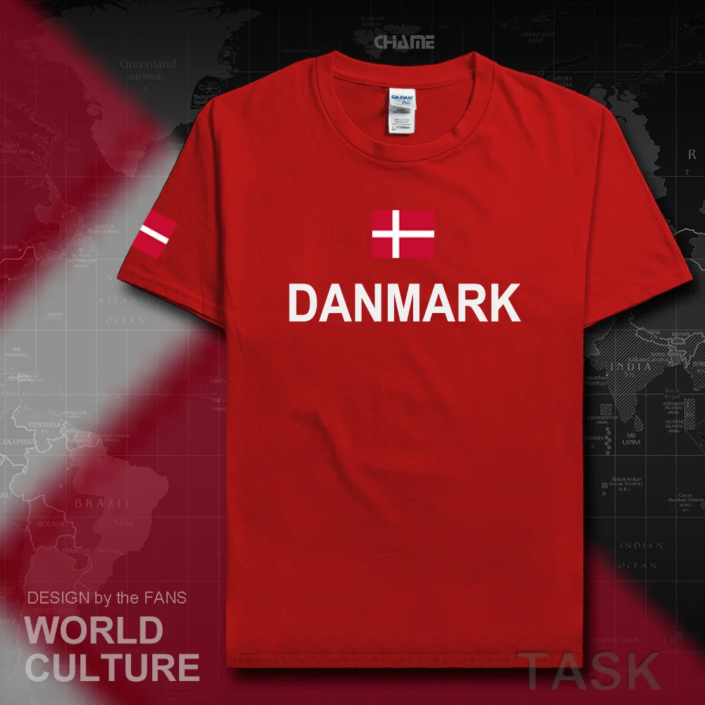 Denmark Danish men t shirts fashion 2017 jerseys nation tshirt 100% cotton t-shirt meeting clothing tees country Danmark DK DNK