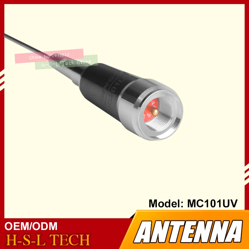 2 개 UV 2 세그먼트 144Mhz 430Mhz 모바일 라디오 안테나, 고 이득 워키토키 자동차 라디오용 고 이득 안테나 Retevis TYT