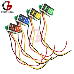 自動車用デジタル電圧計,0.28インチ電圧計,0-100v,12v,赤,緑,青,黄色