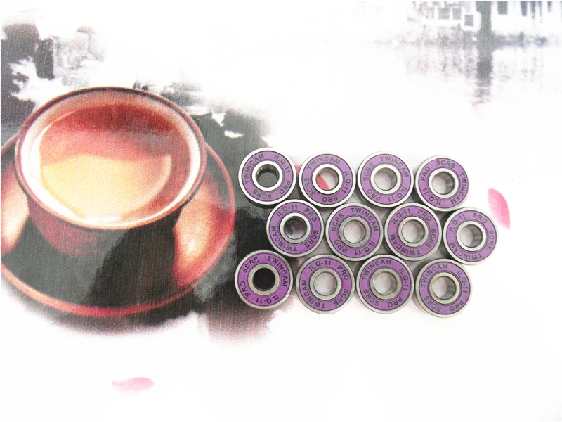 Oiled ILQ-11 ABEC9 Chrome Steel 608 Inline Skating Bearing for SEBA High HV Powerslide Speed Track Racing Quiet 608rs Bearings