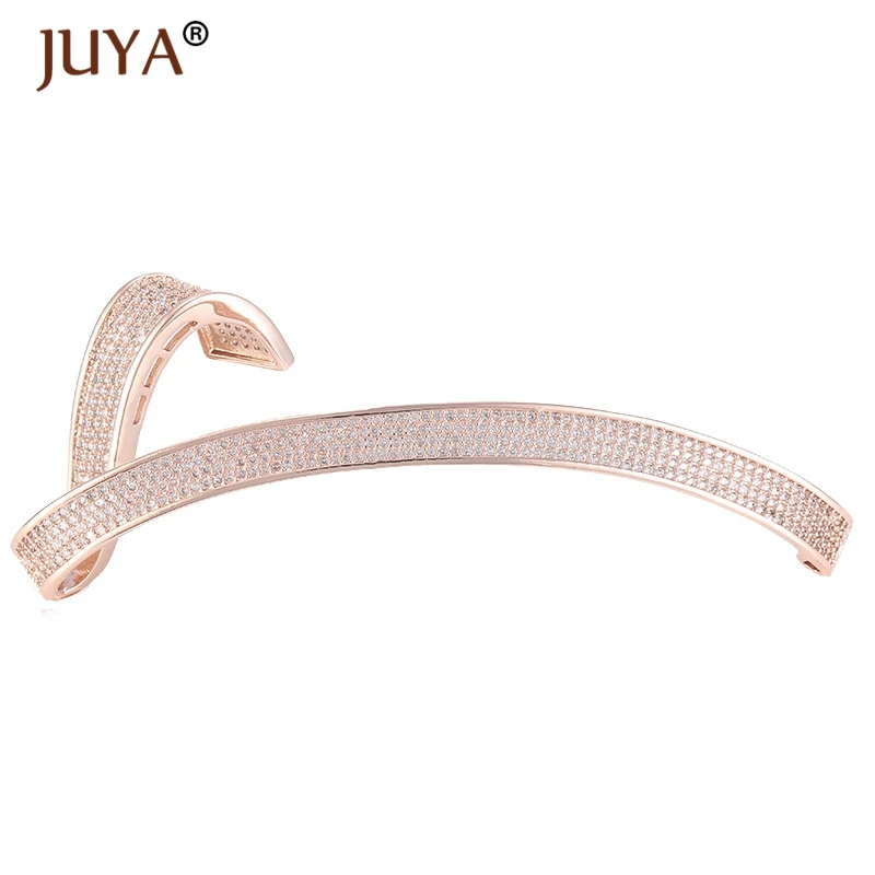 Supplies For Jewelry Wholesale Luxury AAA Zircon Rhinestone Long Pendant Connectors DIY Pearl Necklaces Jewelry Components