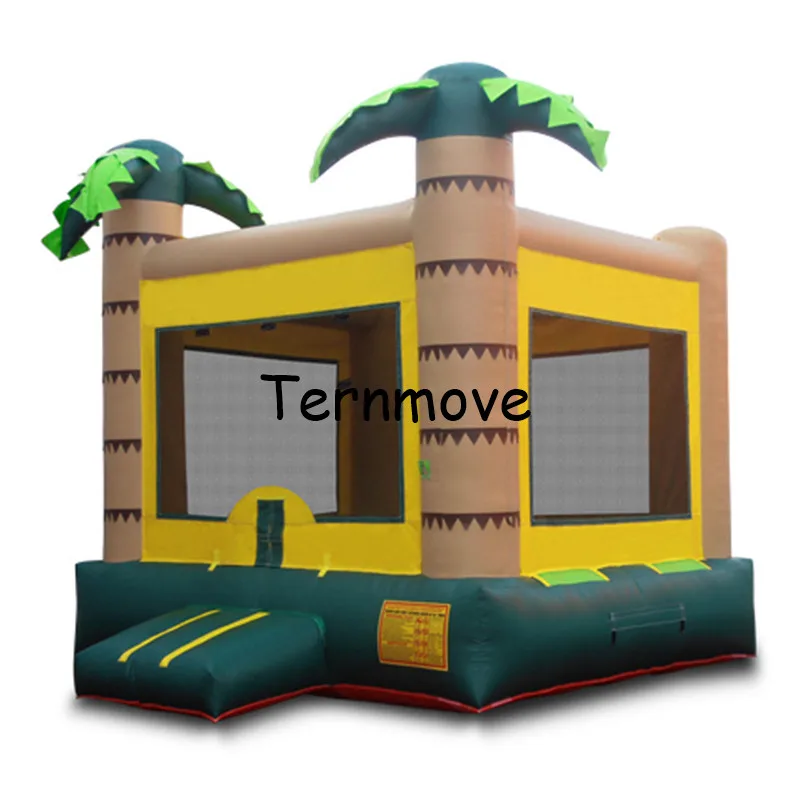 palm tree bouncy Castle For Kid and adult,Inflatable Moonwalk Jumper for sale,inflatable air castle with free air blower