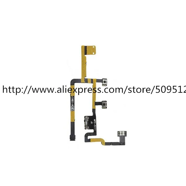 10/30Pcs Power Volume Mute Flex For iPad 2 CDMA Power On Off  Button Ribbon Switch Volume Silent Mute Flex Cable Free Shipping