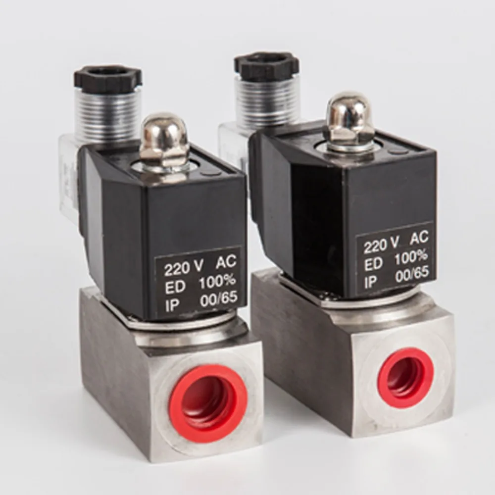 Piston type antiseptic acid solenoid valve,Stainless Steel Normally Closed water liquid oil gas steam 2 way Valves, 150 C