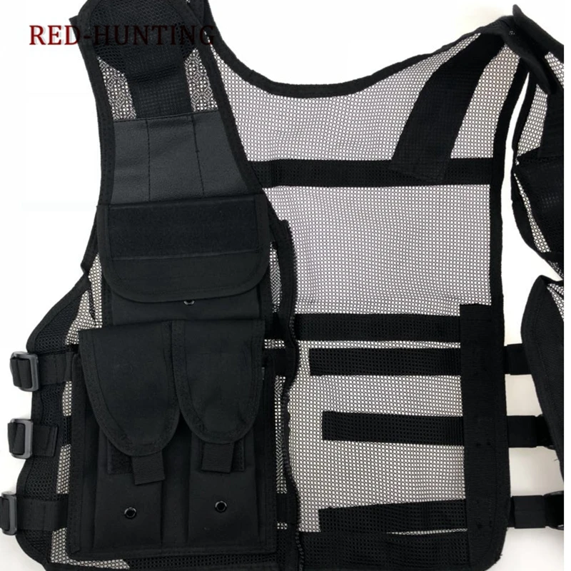 New Army Mesh Vests Tactical CS Combat Vest Mens Hunting Outdoor Black Training Military Vest