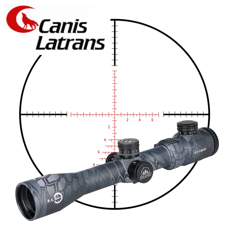 

Optic Sight CANIS LATRANS CL1-0287 4.5-18x Cool Outdoor Traveling Rifle Monocular Telescope Coordinate Gun Accessories