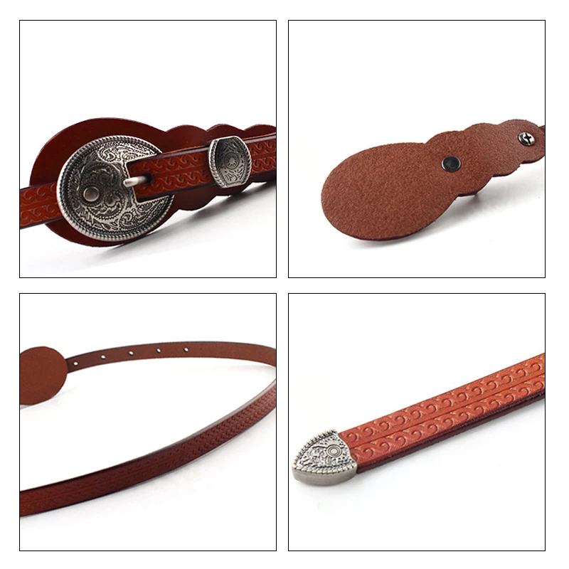 MaiKun Thin Belts for Women belt Lady\'s Vintage Original Leather Designer Belt Metal Buckle Female Belt