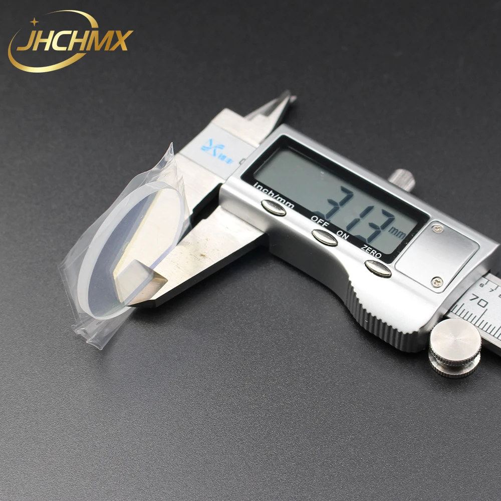 JHCHMX – machine de découpe Laser en Fiber de Quartz, verre de protection/fenêtres/lentilles 34x3mm pour IPG/SPI