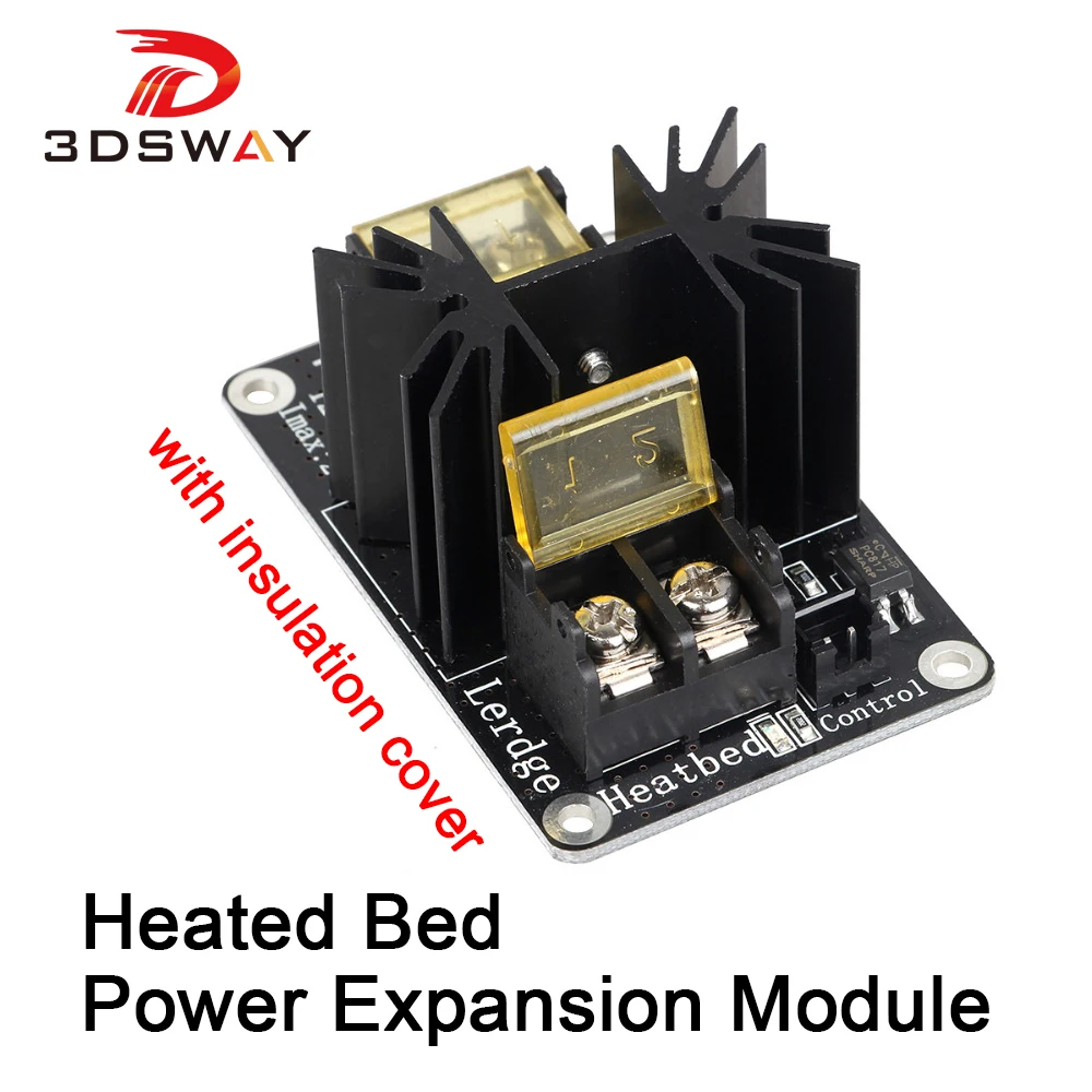 3DSWAY 3D Printer Parts General Add-on Heated Bed Power Expansion Module Hot bed Module High Power Module MOS Tube with Cable