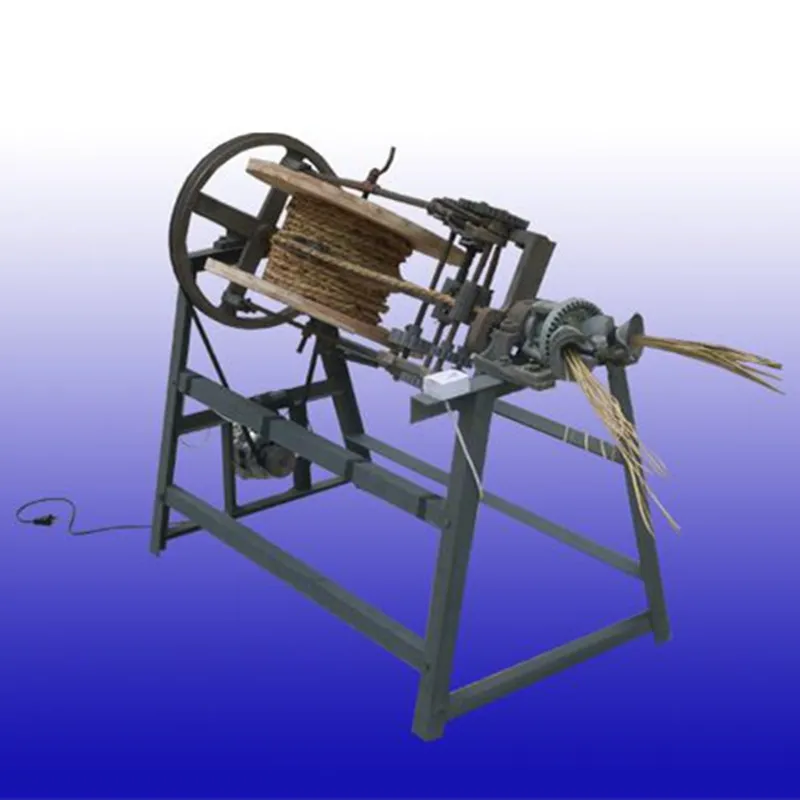 Low price straw rope spinning making machine grass rope knitting machine