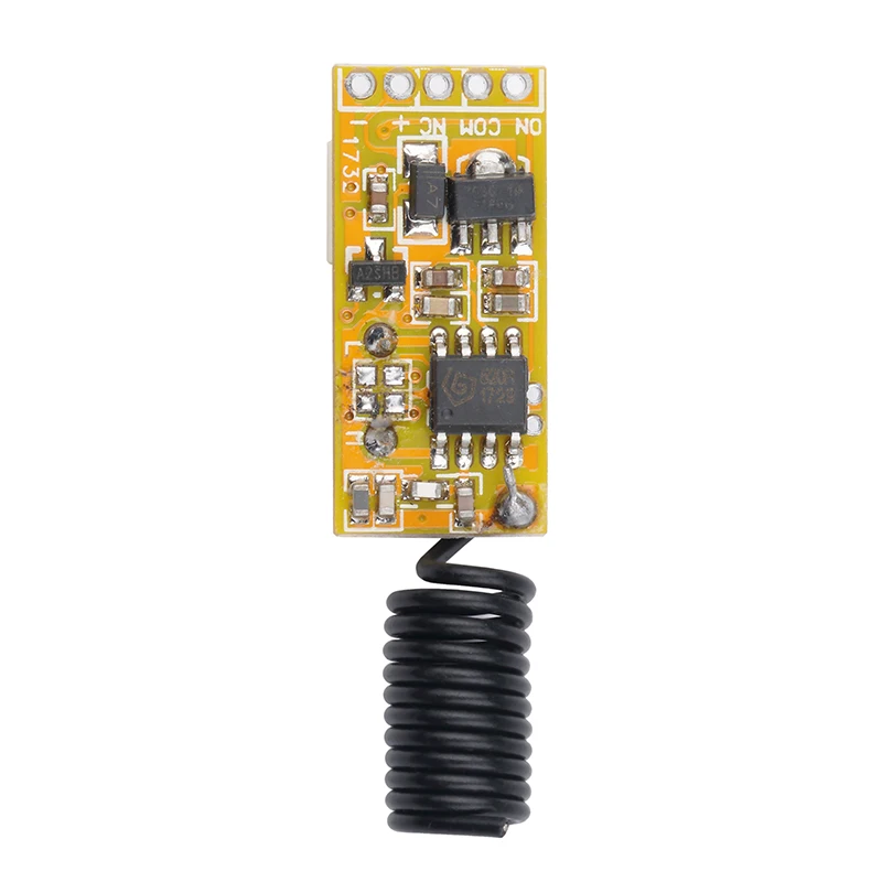 kebidu 3.5-12V Relay Wireless Switch Remote Control Power LED Lamp Controller Momentary Toggle Latched Adjustable Micro Receiver
