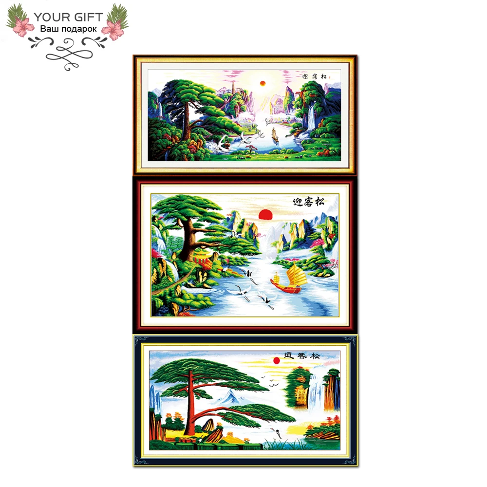 

Joy Sunday Chinese Cross Stitch Needlework, Counted and Stamped Home Decoration, Guest Greeting, F039, (1), (2), (3), 14CT, 11CT