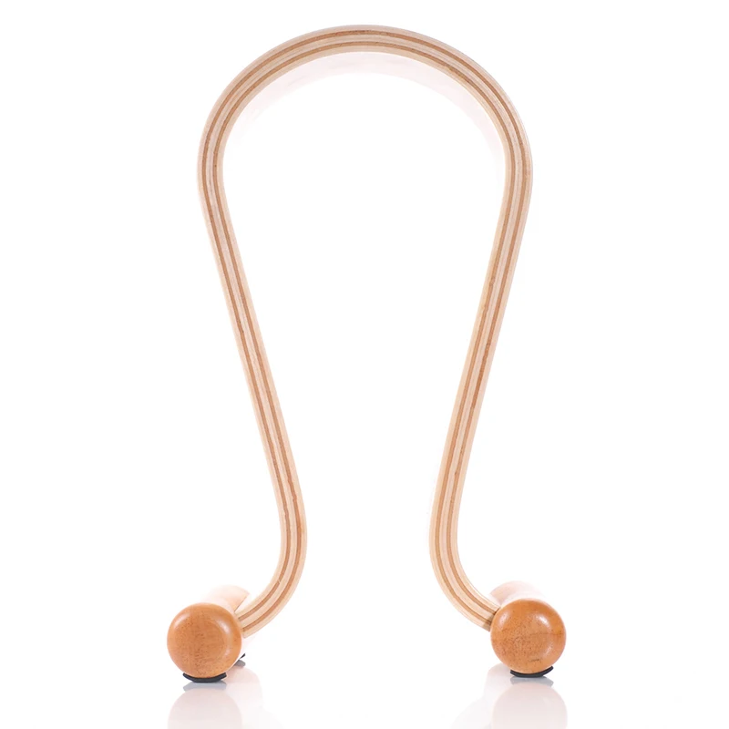 Soporte de madera en forma de Omega para auriculares, 1 pieza de exhibición de auriculares de madera para auriculares de Grado A K G Sennhei Sony de gran tamaño