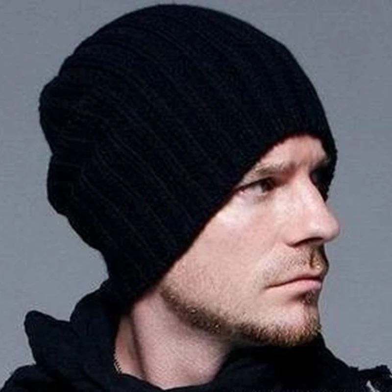 Bonnets Hip Hop décontractés pour hommes, bonnet, chapeaux, chaud, crochet, hiver, offre spéciale