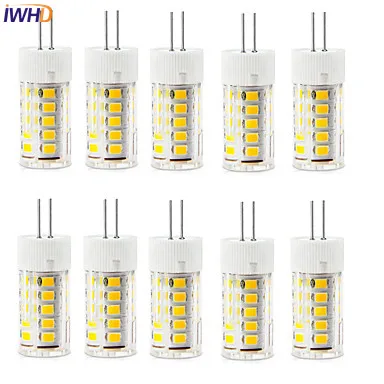 IWHD 3W Mini G4 LED Bulb 220V 210LM Ceramic G4 LED Bi-pin Lights Warm White/White Replace Decorative Halogen Chandeliers