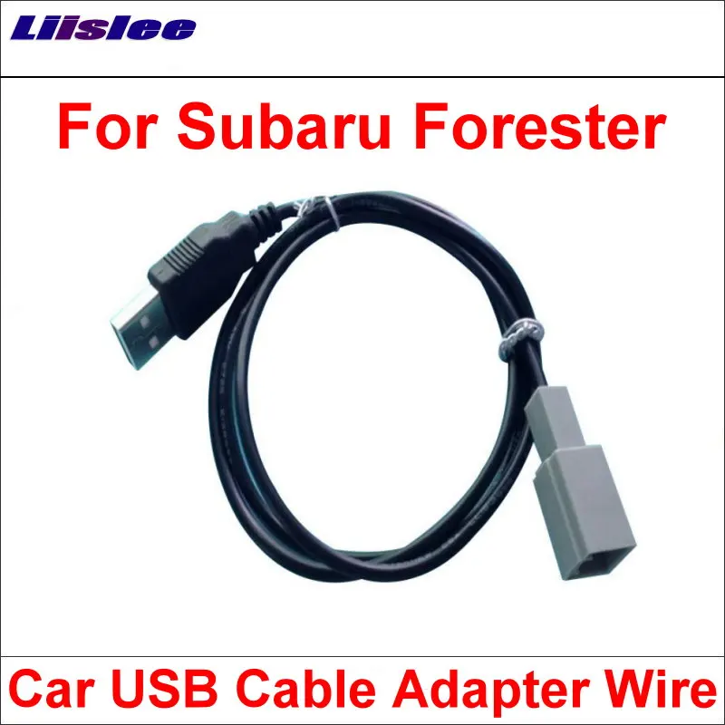 Original Plugs To USB Adapter Conector For Subaru Forester Car CD Radio Audio Media Cable Data Wire