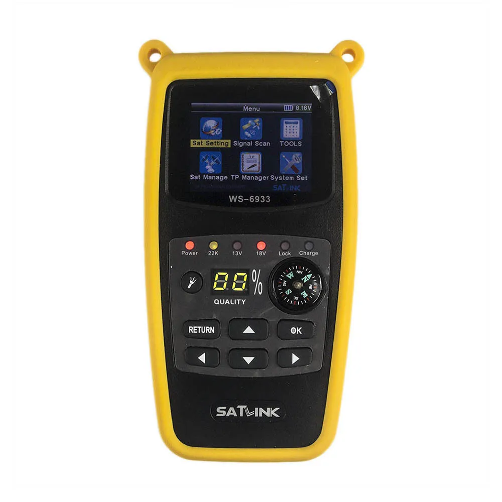 

SATLINK WS6933 LCD Satellite Finder Meter Digital satellite tv receiver with Compass Digital Satellite Signal Finder Meter