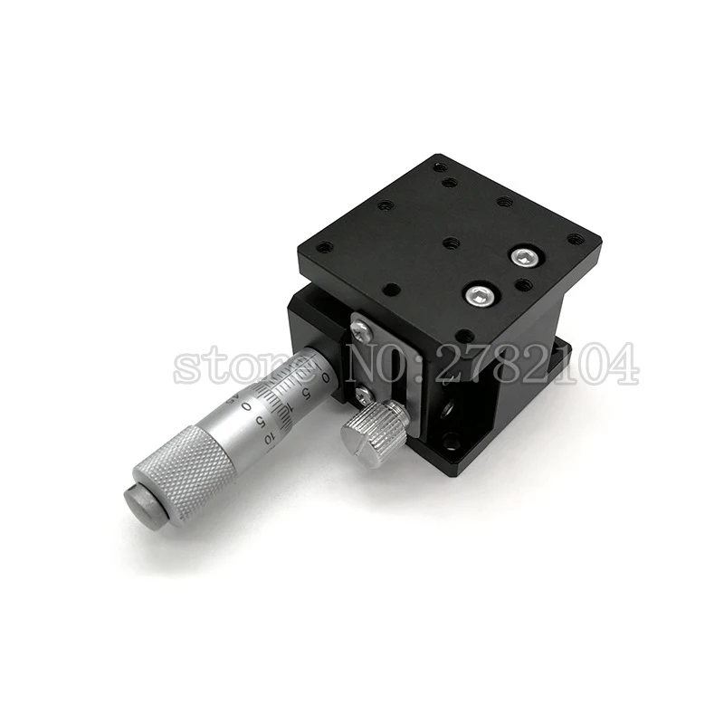 Imagem -02 - Eixo Deslocamento Elevador Stage Plataforma de Ajuste Fino Manual Cruz Rail Deslizante Tabela 40*40 mm Lz40 z
