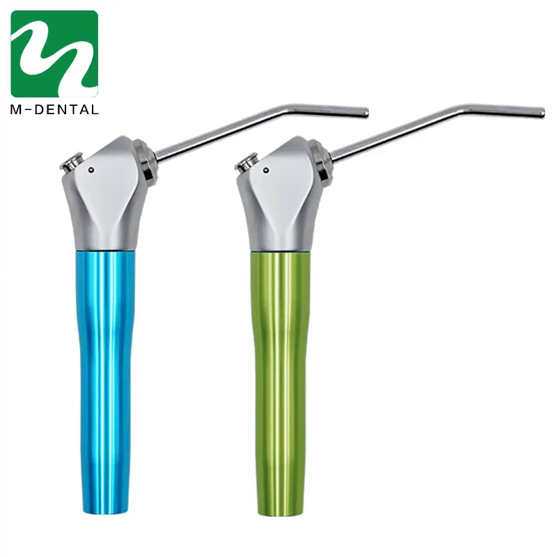 1 Set Dental Air Water Spray Triple 3 Way Syringe Handpiece + 2 Nozzles Tips Tubes For Dental Lab Blue/Green Available