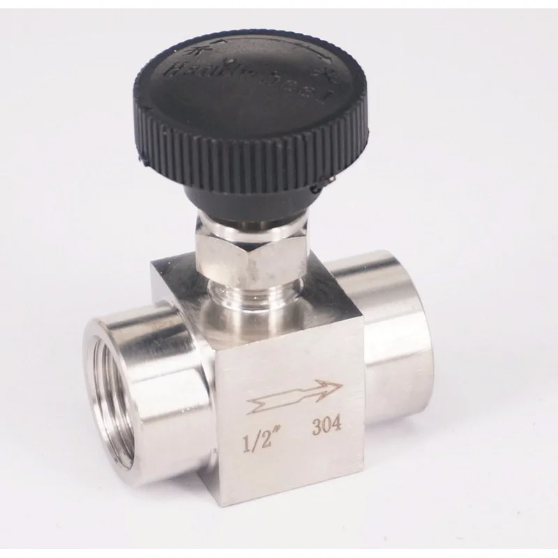 

1/2" BSP female 304 Stainless Steel Flow Control Shut off Needle Valve 915 PSI Water Gas Oil