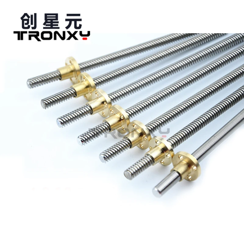 THSL-345-8D Lead Screw Dia 8mm Lead 2mm Length 345mm/ 380mm/ 453mm/670mm with Copper NutFor New RepRap for 3D Printer XY-2 PRO