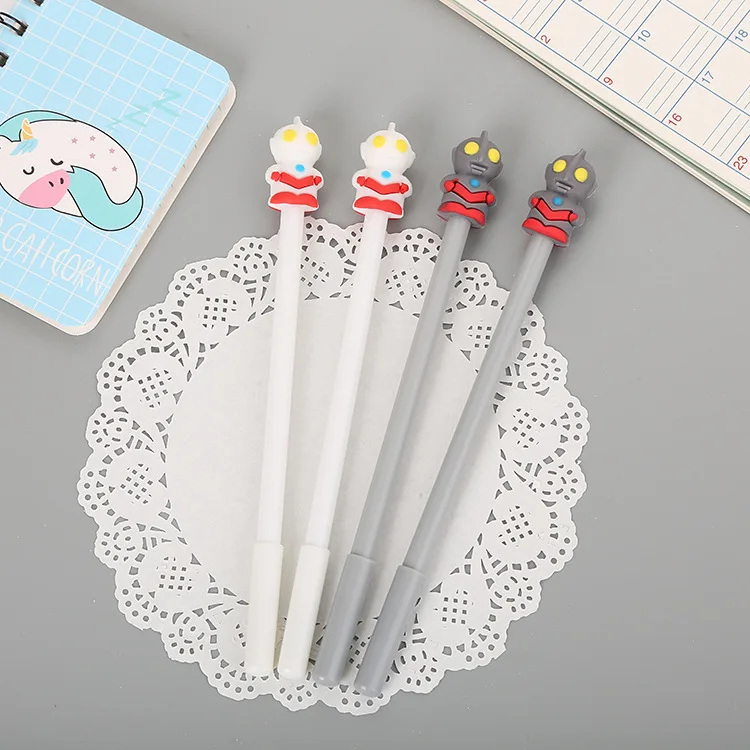 

40 pcs Creative Oort Silica Gel Head Neutral Pen Cute Learning Stationery Water Signature Classic Cartoon Pen