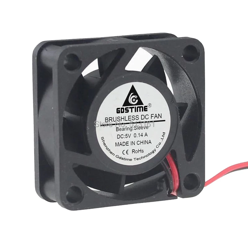 2pieces set Gdstime 4015 4CM 40mm 5V 2Pin 40x40x15mm Silent Mini Cooling Fans