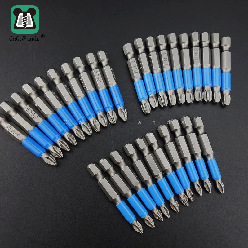 Imagem -05 - Brocas Hexagonais Antiderrapantes de 50 mm Brocas de Chave de Fenda Magnéticas de Cabeça Única Pz1 Pz2 Pz3