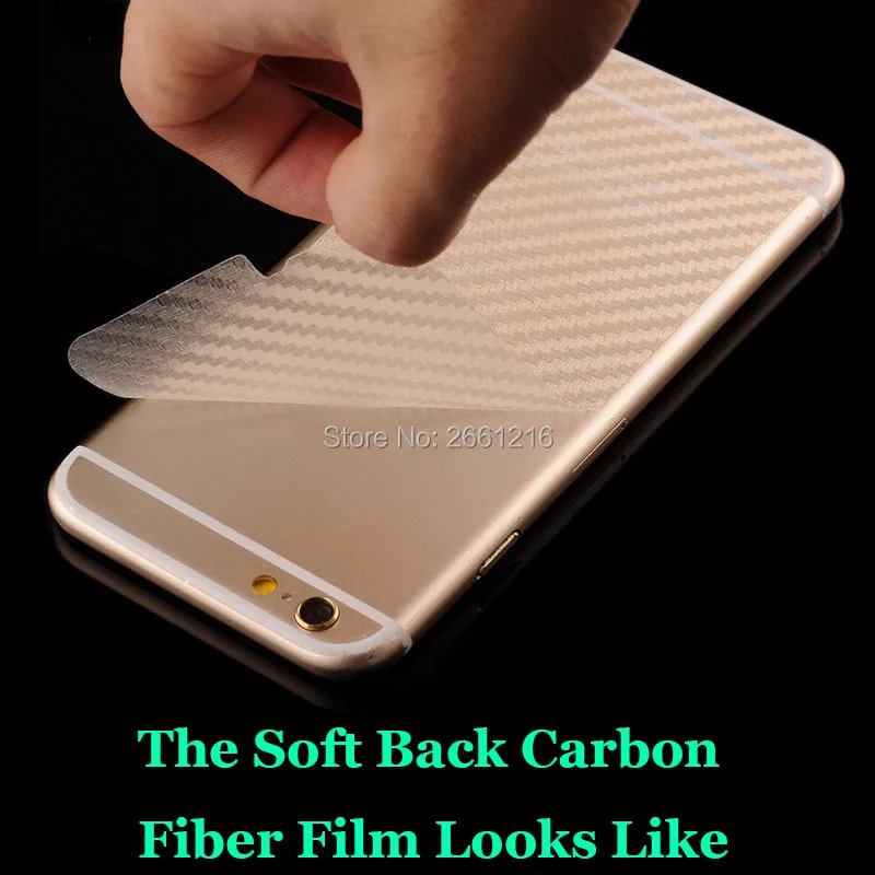 3ピース/ロットlg g6 5.7 "3d非スリップクリアカーボンファイバーバックフィルムスクリーンプロテクター保護ステッカー