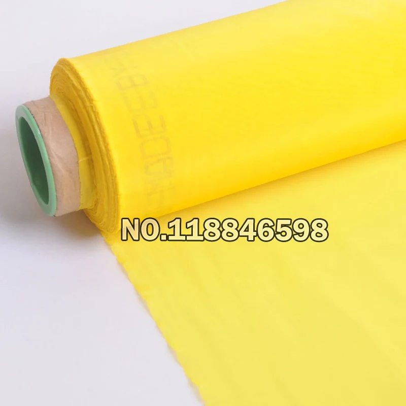 51 Inch Width 10M Length 420M/168T Yellow Color for Priting Screen Mesh Polyester 100% with Shipping Cost