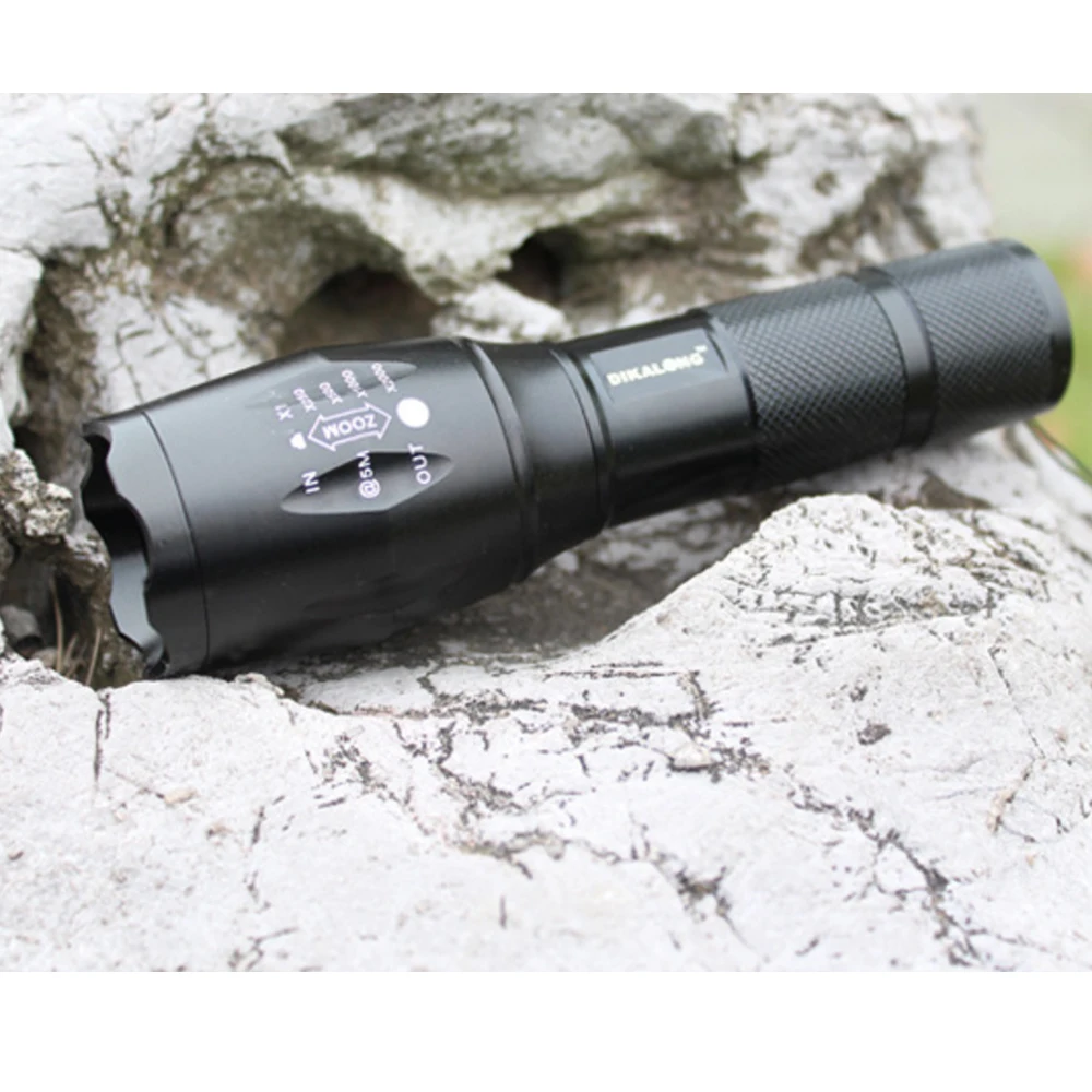 E17 Cree LED Flashlight 2000 Lumen Tactical Waterproof Zoomable Powerful XML T6 Lamp Camping Torch By 18650 Rechargeable Battery